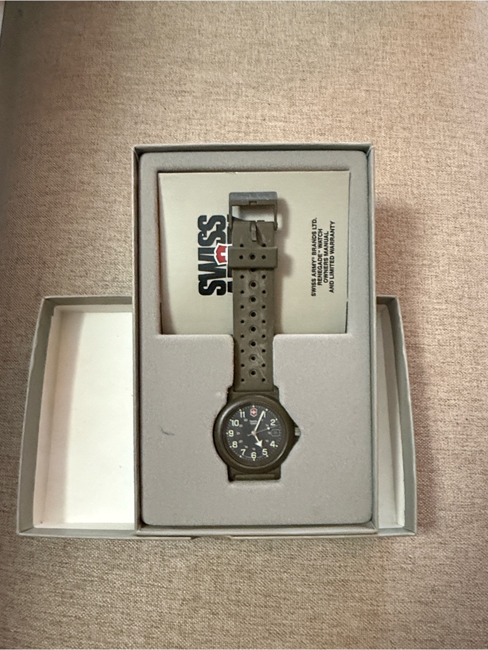 Swiss Military-Style Olive Green Women's Watch